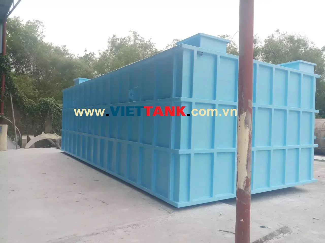 Bể gom nước thải thép SS400